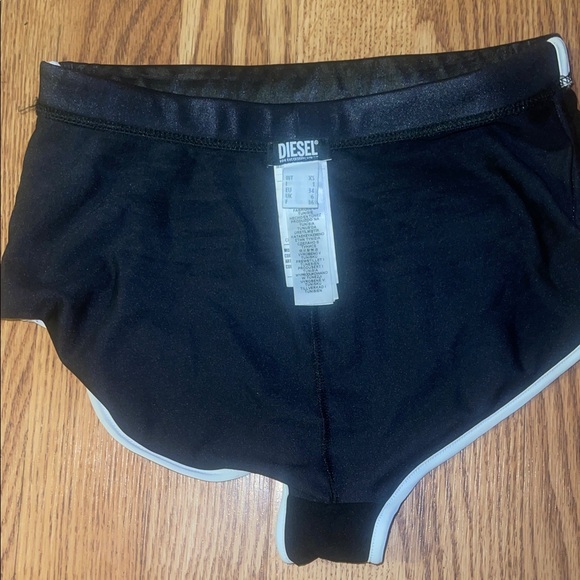 Black Women's Shorts with White Trim - Picture 4 of 7